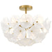 Myhouse Lighting Quoizel - AUD1718BRG - Four Light Semi-Flush Mount - Audrey - Brushed Gold