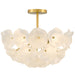 Myhouse Lighting Quoizel - AUD1718BRG - Four Light Semi-Flush Mount - Audrey - Brushed Gold