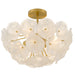Myhouse Lighting Quoizel - AUD1718BRG - Four Light Semi-Flush Mount - Audrey - Brushed Gold