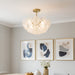 Myhouse Lighting Quoizel - AUD1718BRG - Four Light Semi-Flush Mount - Audrey - Brushed Gold