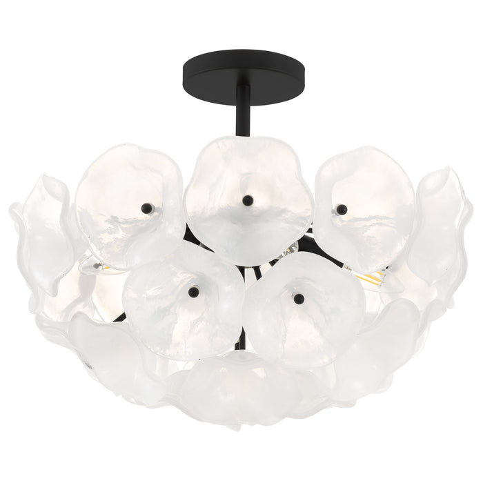 Myhouse Lighting Quoizel - AUD1718MBK - Four Light Semi-Flush Mount - Audrey - Matte Black