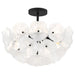 Myhouse Lighting Quoizel - AUD1718MBK - Four Light Semi-Flush Mount - Audrey - Matte Black