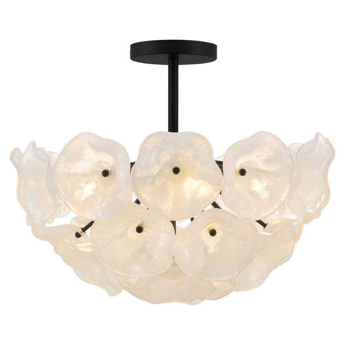 Myhouse Lighting Quoizel - AUD1718MBK - Four Light Semi-Flush Mount - Audrey - Matte Black