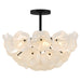 Myhouse Lighting Quoizel - AUD1718MBK - Four Light Semi-Flush Mount - Audrey - Matte Black