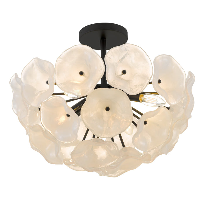 Myhouse Lighting Quoizel - AUD1718MBK - Four Light Semi-Flush Mount - Audrey - Matte Black