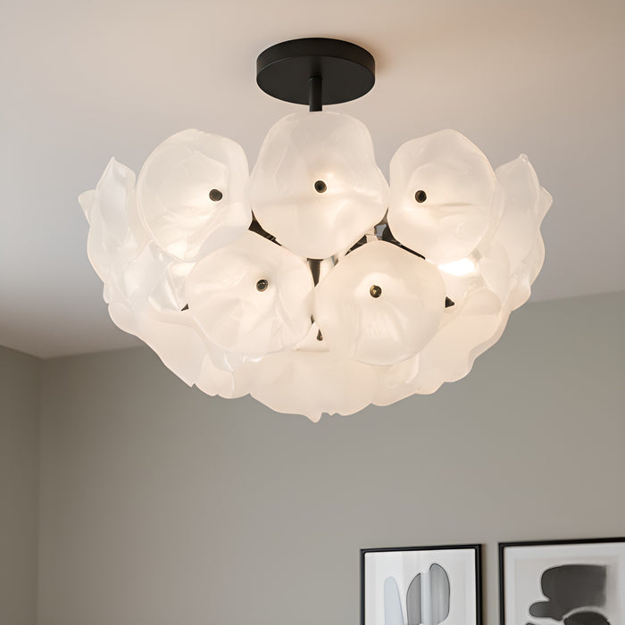 Myhouse Lighting Quoizel - AUD1718MBK - Four Light Semi-Flush Mount - Audrey - Matte Black
