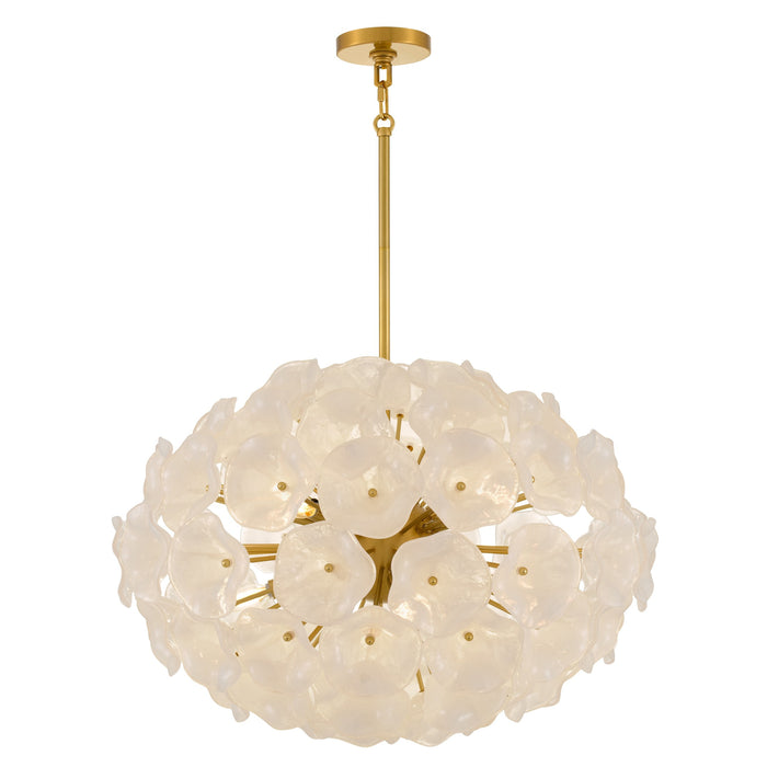 Myhouse Lighting Quoizel - AUD2828BRG - Eight Light Pendant - Audrey - Brushed Gold