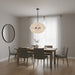 Myhouse Lighting Quoizel - AUD2828MBK - Eight Light Pendant - Audrey - Matte Black