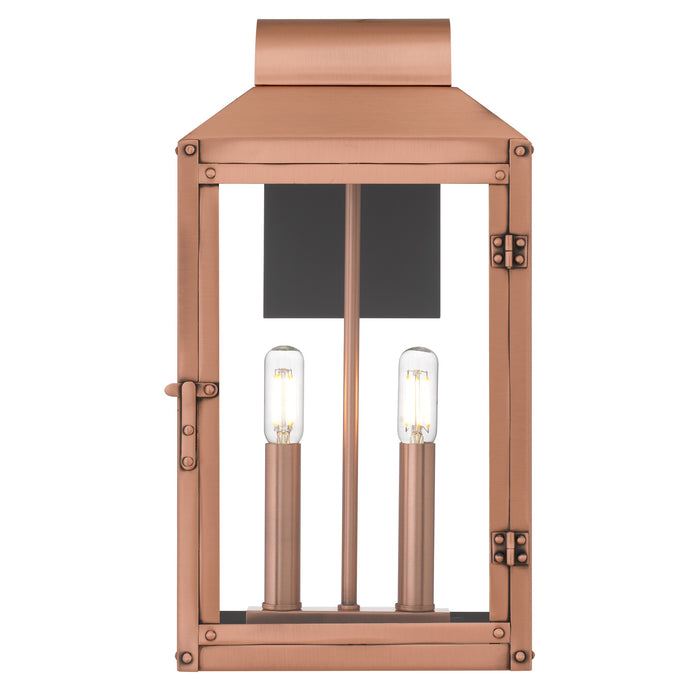 Myhouse Lighting Quoizel - BER8408AC - Two Light Outdoor Wall Lantern - Beryn - Aged Copper