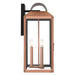 Myhouse Lighting Quoizel - BER8410AC - Three Light Outdoor Wall Lantern - Beryn - Aged Copper