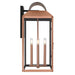 Myhouse Lighting Quoizel - BER8412AC - Four Light Outdoor Wall Lantern - Beryn - Aged Copper