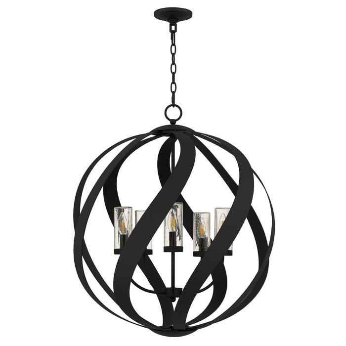 Myhouse Lighting Quoizel - BMS2826EK - Five Light Pendant - Blacksmith - Earth Black