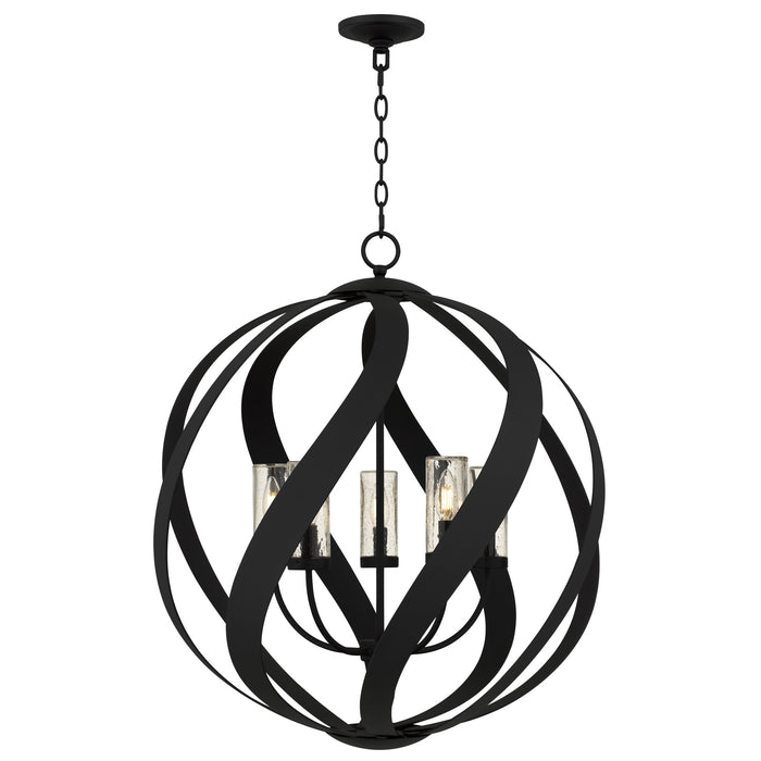 Myhouse Lighting Quoizel - BMS2826EK - Five Light Pendant - Blacksmith - Earth Black