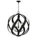 Myhouse Lighting Quoizel - BMS2826EK - Five Light Pendant - Blacksmith - Earth Black