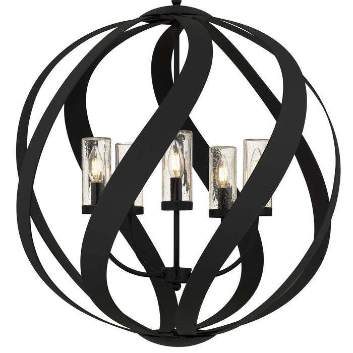 Myhouse Lighting Quoizel - BMS2826EK - Five Light Pendant - Blacksmith - Earth Black