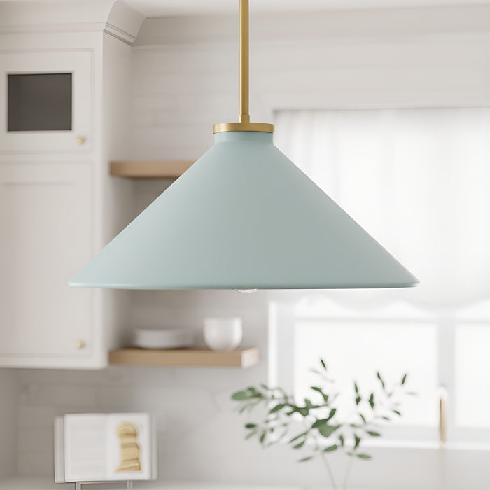 Myhouse Lighting Quoizel - BRADB1814BRG - One Light Pendant - Bradbury - Brushed Gold