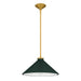 Myhouse Lighting Quoizel - BRADE1814BRG - One Light Pendant - Bradbury - Brushed Gold