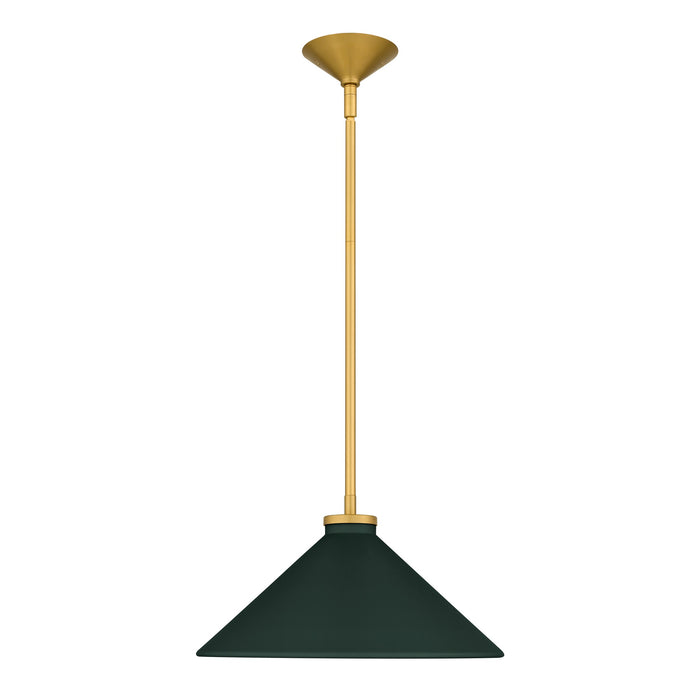 Myhouse Lighting Quoizel - BRADE1814BRG - One Light Pendant - Bradbury - Brushed Gold