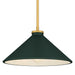 Myhouse Lighting Quoizel - BRADE1814BRG - One Light Pendant - Bradbury - Brushed Gold