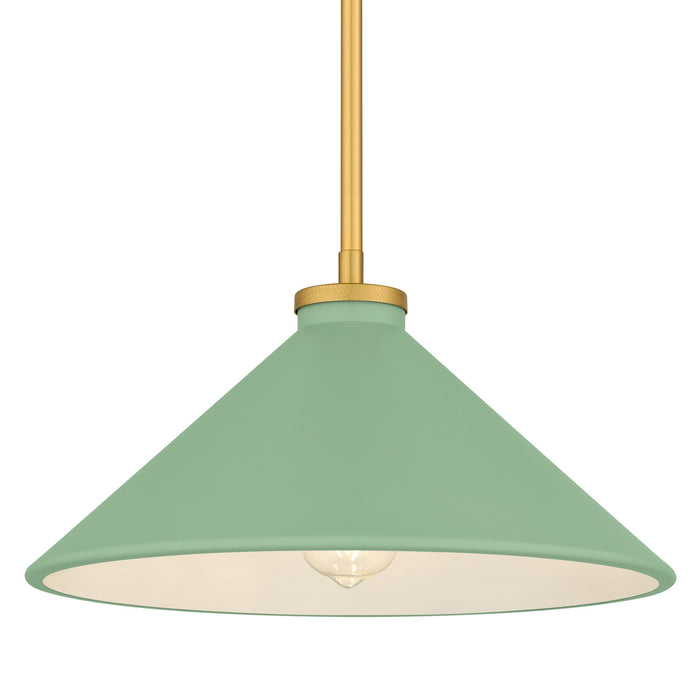 Myhouse Lighting Quoizel - BRADG1814BRG - One Light Pendant - Bradbury - Brushed Gold