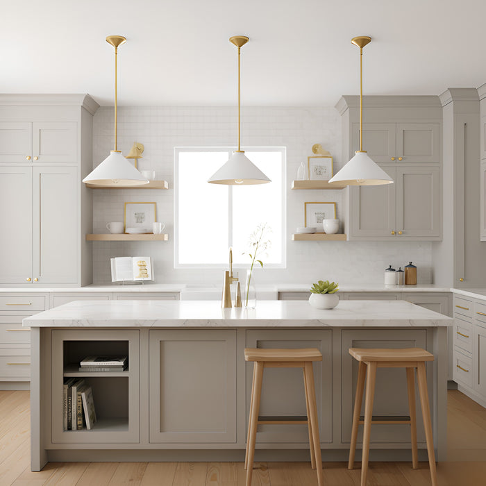 Myhouse Lighting Quoizel - BRADW1814BRG - One Light Pendant - Bradbury - Brushed Gold