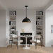 Myhouse Lighting Quoizel - BRAY1814MBK - Four Light Pendant - Braylon - Matte Black