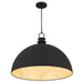 Myhouse Lighting Quoizel - BRAY2826MBK - One Light Pendant - Braylon - Matte Black