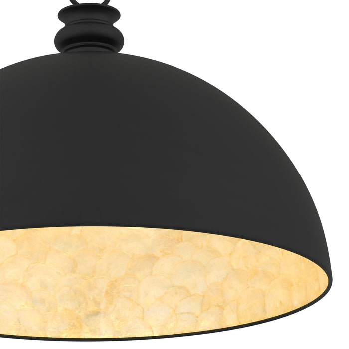 Myhouse Lighting Quoizel - BRAY2826MBK - One Light Pendant - Braylon - Matte Black