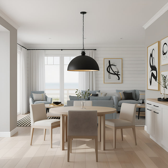 Myhouse Lighting Quoizel - BRAY2826MBK - One Light Pendant - Braylon - Matte Black