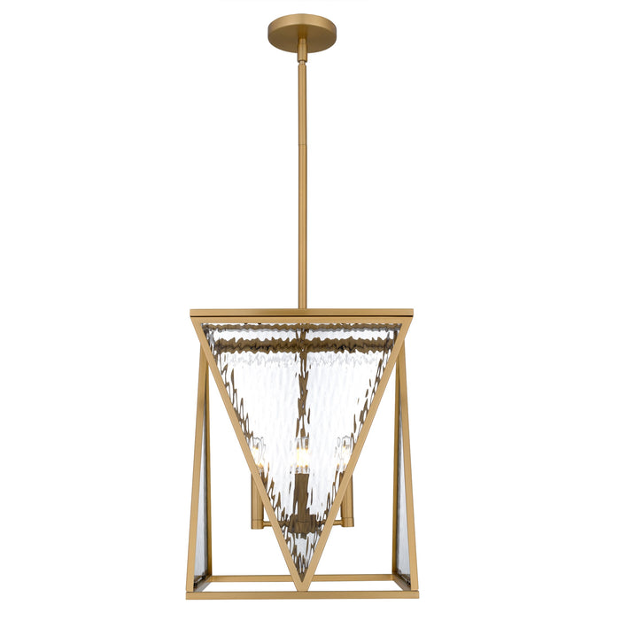 Myhouse Lighting Quoizel - CLO1814BWS - Four Light Pendant - Clovis - Brushed Weathered Brass