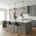Myhouse Lighting Quoizel - CLO1814BWS - Four Light Pendant - Clovis - Brushed Weathered Brass