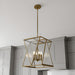 Myhouse Lighting Quoizel - CLO1814BWS - Four Light Pendant - Clovis - Brushed Weathered Brass