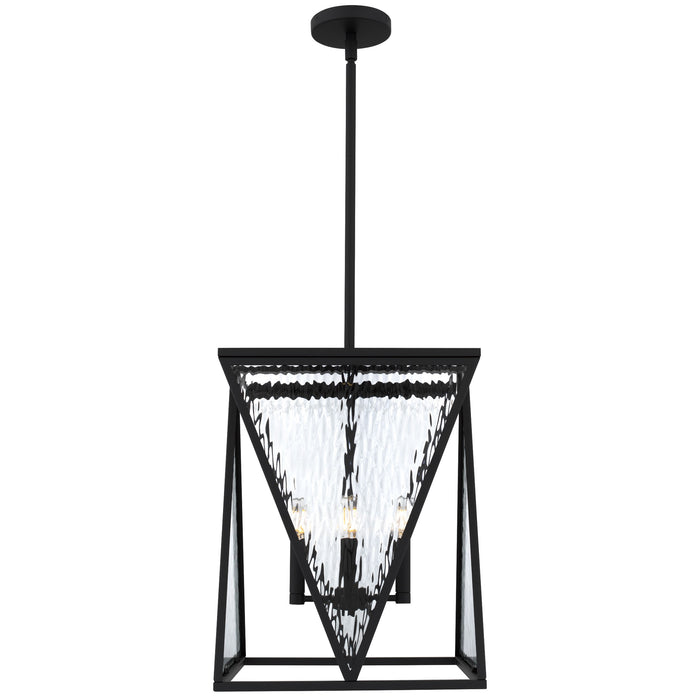Myhouse Lighting Quoizel - CLO1814MBK - Four Light Pendant - Clovis - Matte Black