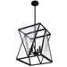 Myhouse Lighting Quoizel - CLO1814MBK - Four Light Pendant - Clovis - Matte Black