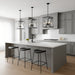 Myhouse Lighting Quoizel - CLO1814MBK - Four Light Pendant - Clovis - Matte Black