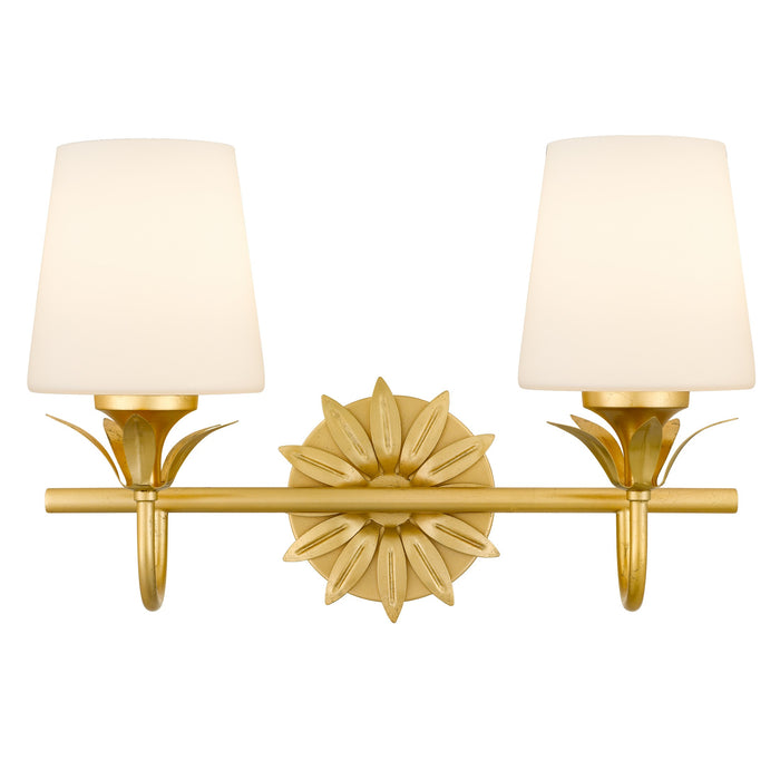 Myhouse Lighting Quoizel - DOT8616GFL - Two Light Vanity - Dorothea - Gold Leaf