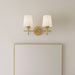 Myhouse Lighting Quoizel - DOT8616GFL - Two Light Vanity - Dorothea - Gold Leaf