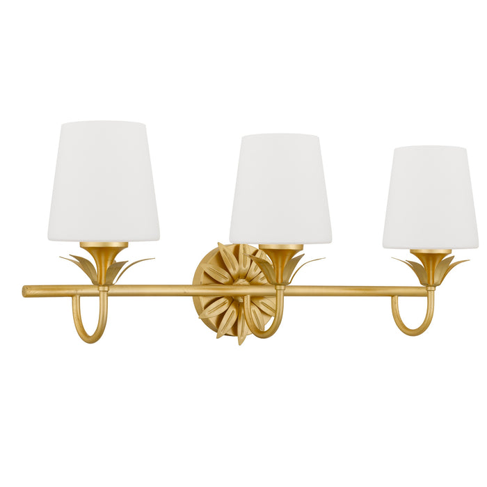 Myhouse Lighting Quoizel - DOT8624GFL - Three Light Vanity - Dorothea - Gold Leaf
