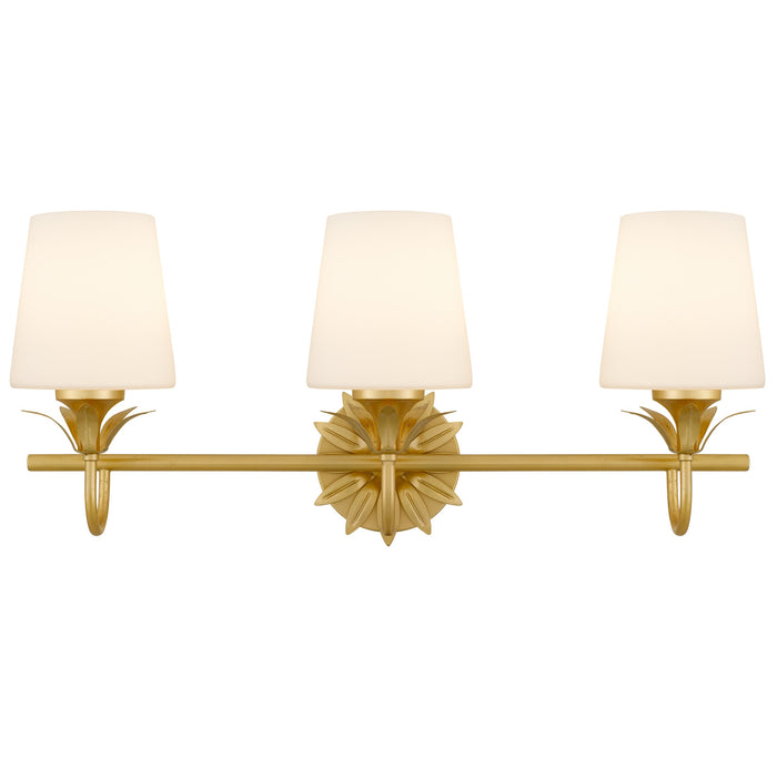 Myhouse Lighting Quoizel - DOT8624GFL - Three Light Vanity - Dorothea - Gold Leaf