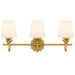 Myhouse Lighting Quoizel - DOT8624GFL - Three Light Vanity - Dorothea - Gold Leaf
