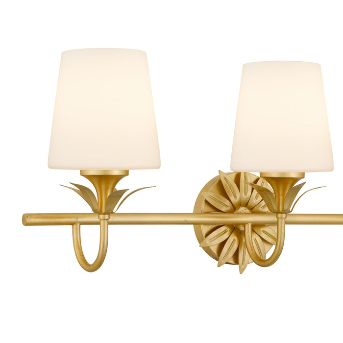 Myhouse Lighting Quoizel - DOT8624GFL - Three Light Vanity - Dorothea - Gold Leaf