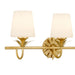 Myhouse Lighting Quoizel - DOT8624GFL - Three Light Vanity - Dorothea - Gold Leaf