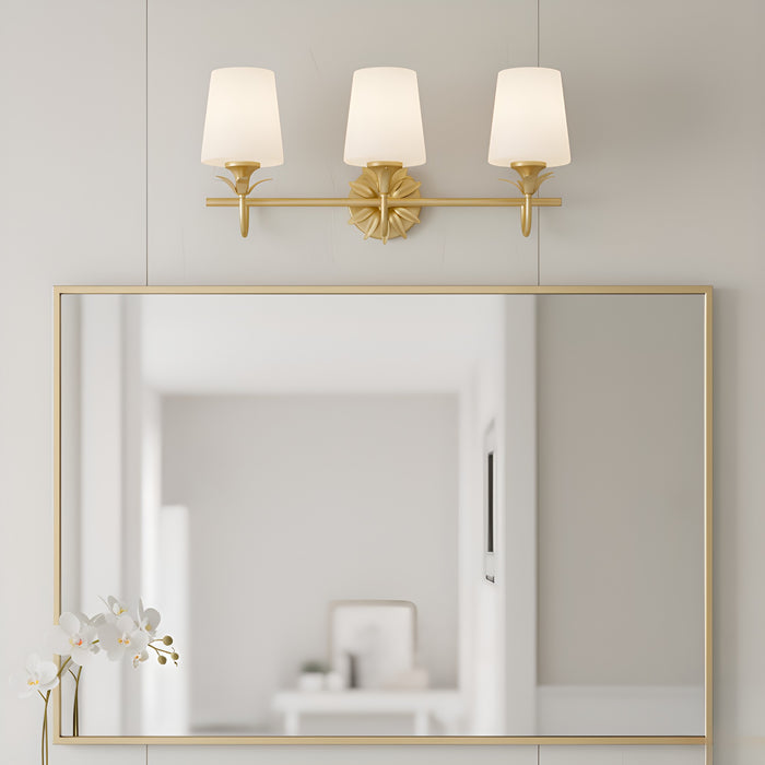Myhouse Lighting Quoizel - DOT8624GFL - Three Light Vanity - Dorothea - Gold Leaf