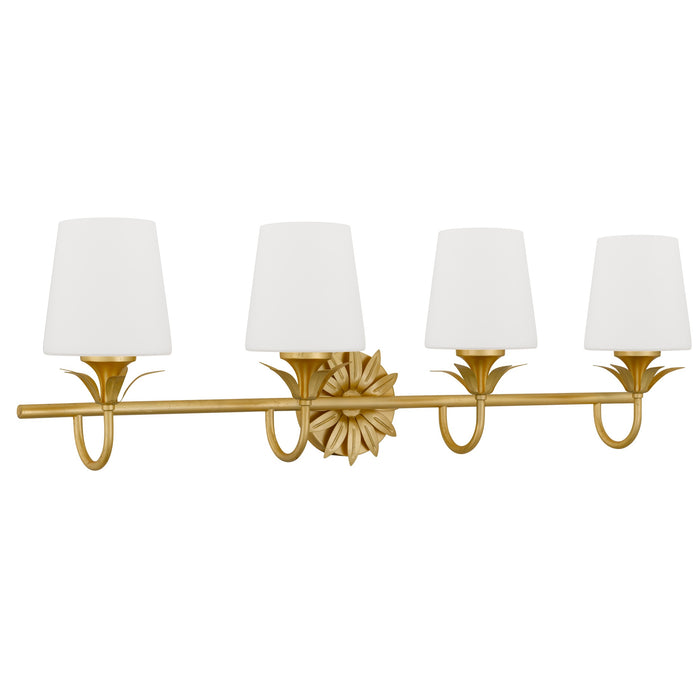 Myhouse Lighting Quoizel - DOT8632GFL - Four Light Vanity - Dorothea - Gold Leaf