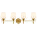 Myhouse Lighting Quoizel - DOT8632GFL - Four Light Vanity - Dorothea - Gold Leaf