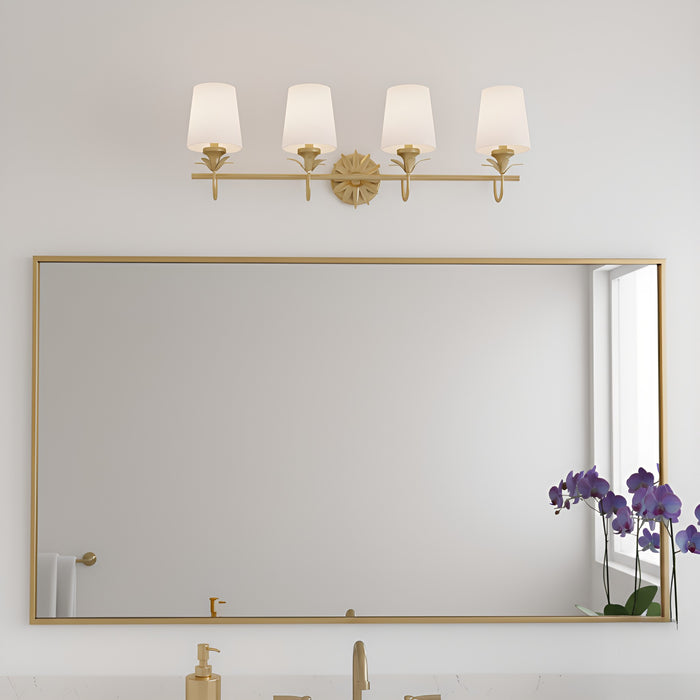 Myhouse Lighting Quoizel - DOT8632GFL - Four Light Vanity - Dorothea - Gold Leaf