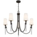 Myhouse Lighting Quoizel - ELOU5032IN - Five Light Chandelier - Eloura - Iron Gate
