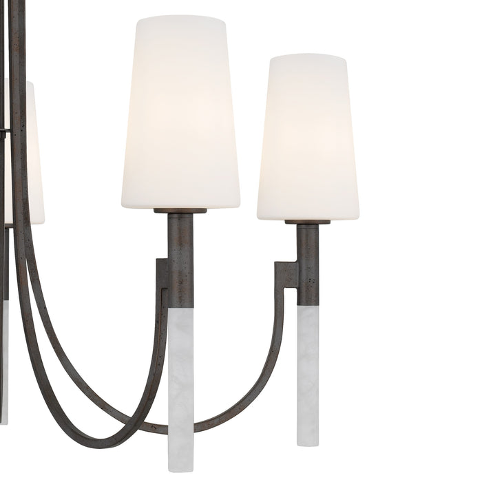 Myhouse Lighting Quoizel - ELOU5032IN - Five Light Chandelier - Eloura - Iron Gate