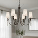 Myhouse Lighting Quoizel - ELOU5032IN - Five Light Chandelier - Eloura - Iron Gate