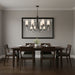 Myhouse Lighting Quoizel - ELOU5040IN - Six Light Chandelier - Eloura - Iron Gate